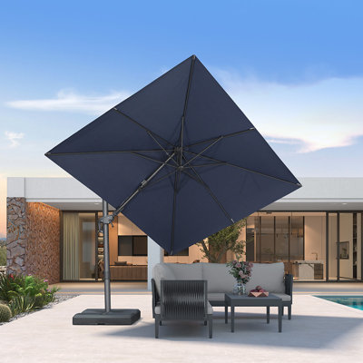 Parasol extérieur en aluminium décalé Cantilever