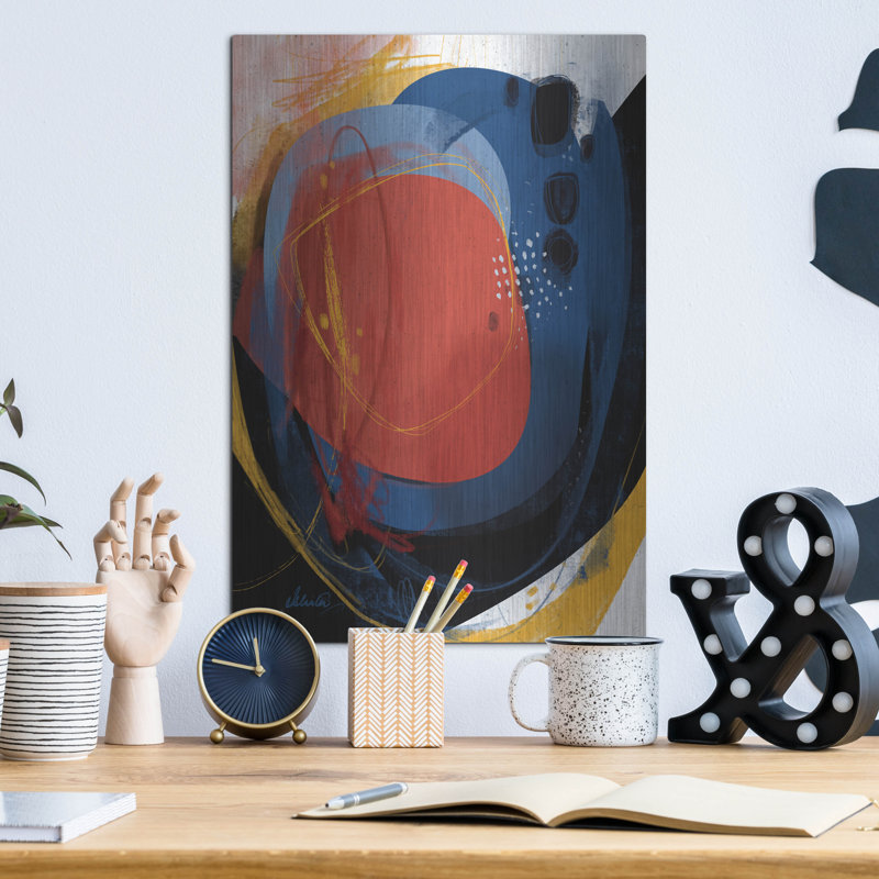 «Heat» par Ishita Banerjee, art mural en métal, H 16 po x l 12 po