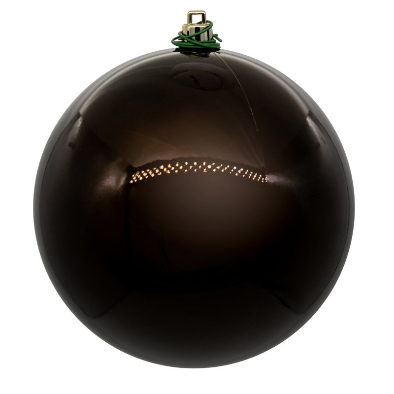 3'' Solid Ball Ornament, Chocolate