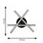 Caraline Matte Black 3 - Bulb 9.5cm H No Power Source Required / Manual Integrated LED Outdoor Sconce