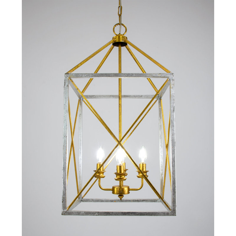 Megan 4 - Light Chandelier, Silver