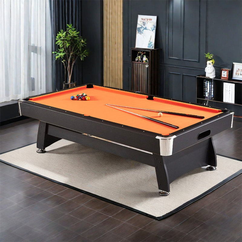 Table de billard, H 32 po x L 108 po x l 60 po, Orange