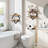 Diamond Frame 2-Tier Floating Shelves Set - Double Layer Hanging Storage For Industrial Chic Spaces-2135201628