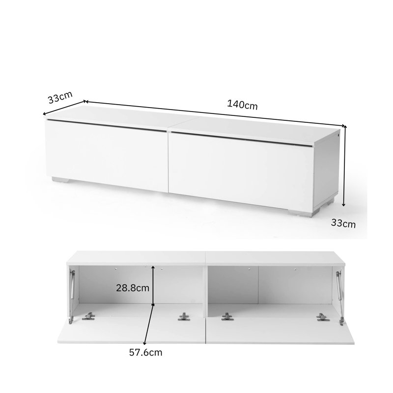 Siari Unfinished Floating TV Stand, 140cm
