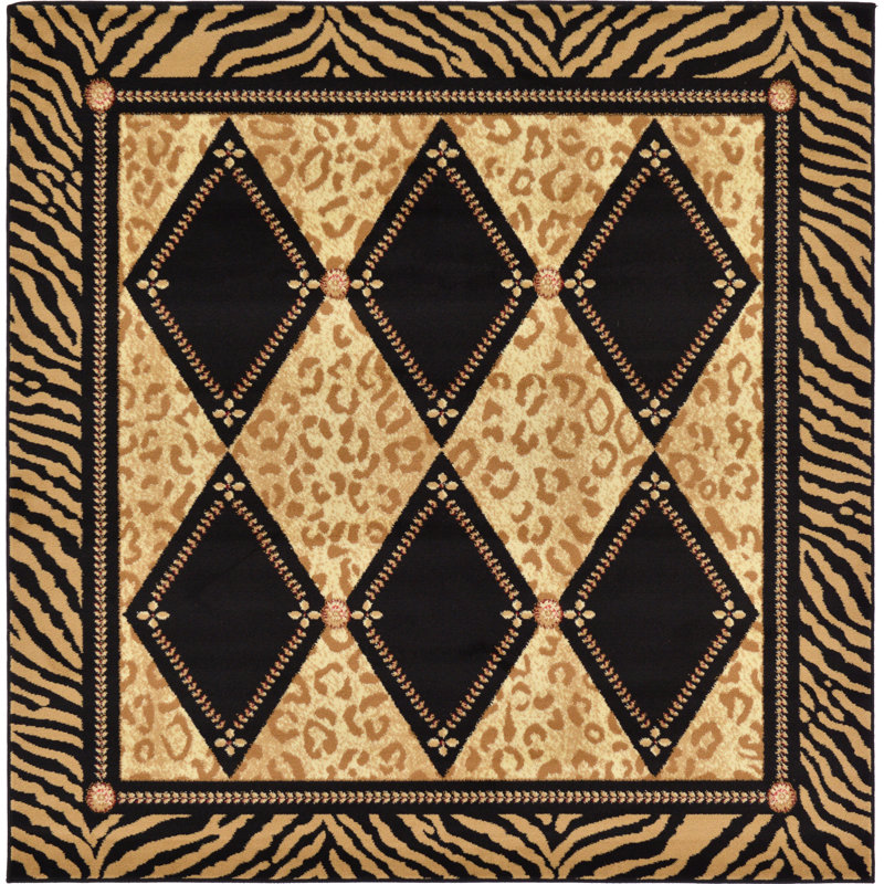 Testerman Geometric Indoor Rug, Square 6'1"