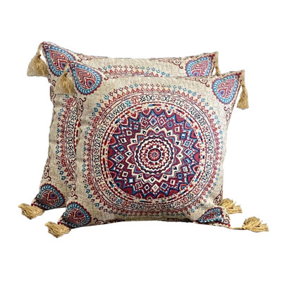  Coussin décoratif intérieur / extérieur en polyester à motif cachemire