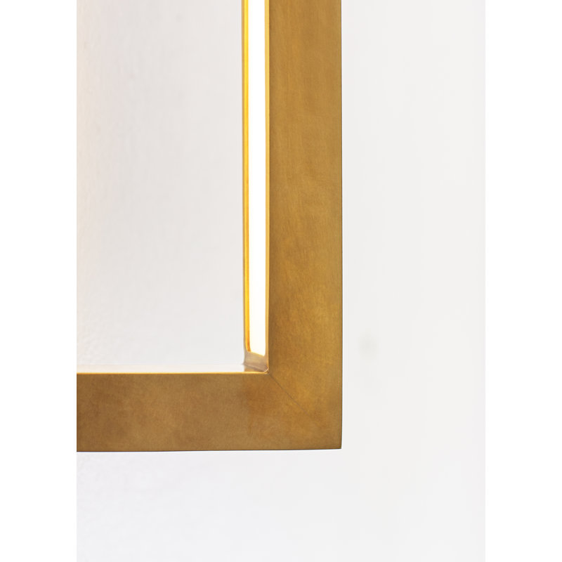 Stagger 1 - Light LED Armed Sconce, 25.1" H x 4.5" W x 4.2" D, Natural Brass