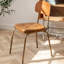 Home Modern Minimalist Art Vintage Backrest Dining Chair