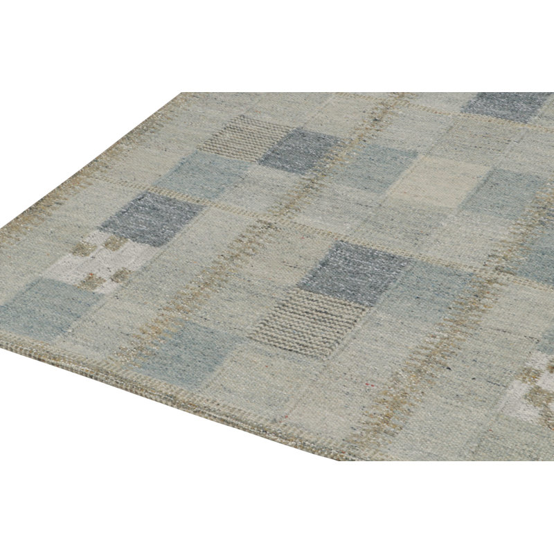 Scandinavian Wool Geometric Area Rug, Rectangle 12' x 16'