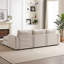 Canapé modulaire avec repose-pieds et trois coussins-851161411