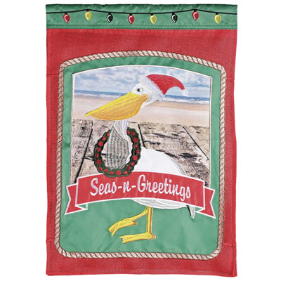 Drapeau mers et salutations Pélican