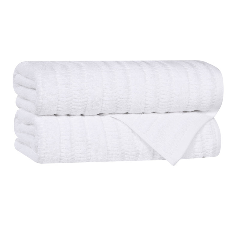 Serviettes de bain Mika Smart Twist, Blanc
