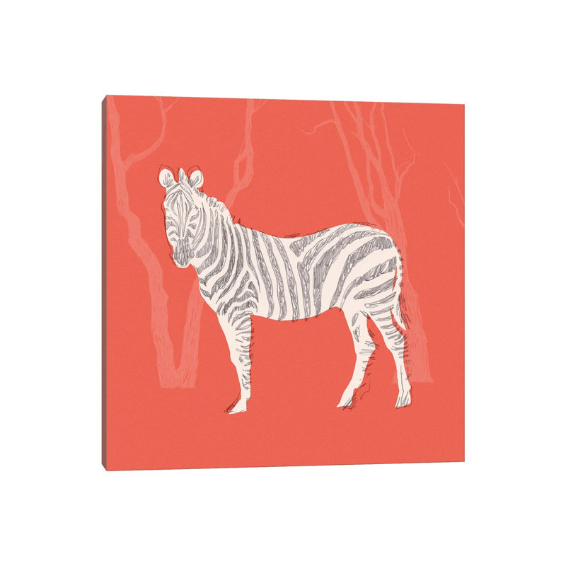 Plains Zebra II 1 Piece Wrapped Canvas Painting, 93.98 cm H x 93.98 cm W x 1.91 cm D