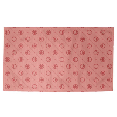 Rouge Tapis décoratif phases de lune