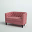 Causeuse en velours argenté Orchid Greta-806005904