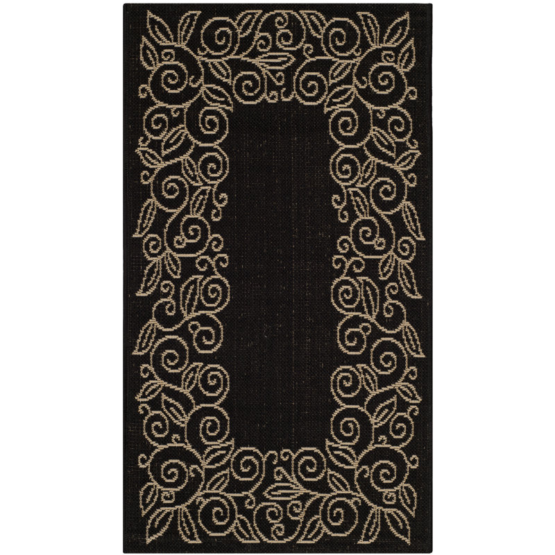 Tapis d'intérieur / extérieur à fleurs Herefordshire Performance, Rectangle 9 pi x 12 pi