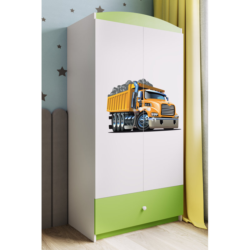 Cicero 2 Door Wardrobe, Lime Green