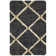 Tapis noir en jute tissé à la main Kali