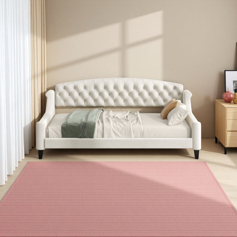 Modern Luxury Tufted Button Daybed,Twin, Beige, Twin