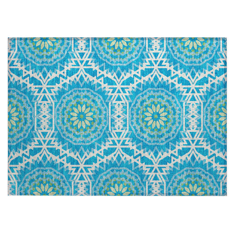 Kawon Geometric Indoor / Outdoor Rug