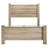 Weathered Oak Panel Bed