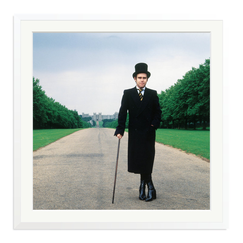A Single Man Album Cover Variation, White, 33" H x 33" W
