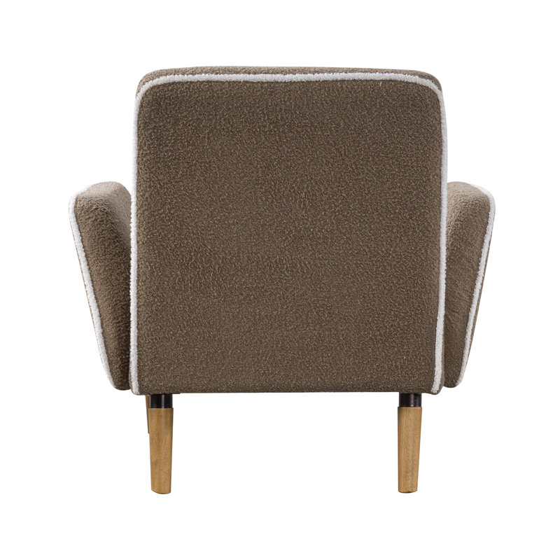 Fauteuil d'appoint rembourré en peluche