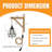 Rustic Plug-In Wall Sconce With Wood Shelf, Hanging Lamp With On/Off Switch, For Farmhouse Bedroom, Hallway, Living Room