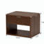 Ensemble de deux tables de chevet murales - couleur noyer