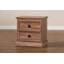 Table de chevet 2 tiroirs Leon