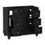 Meuble-lavabo noir 36 po Fashion, lavabo non inclus