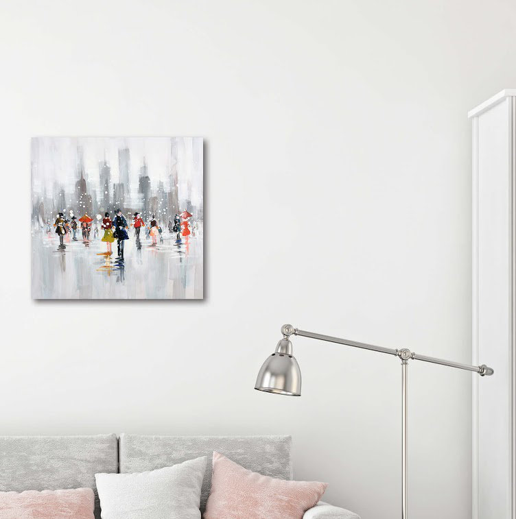 " Snow Fall " Painting Print Winston Porter