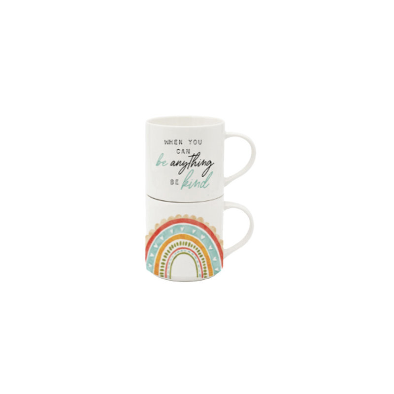 Rainbow Stacking Mug Set