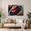 «Space Jupiters Great Red Spot», art mural en métal noir-671873392