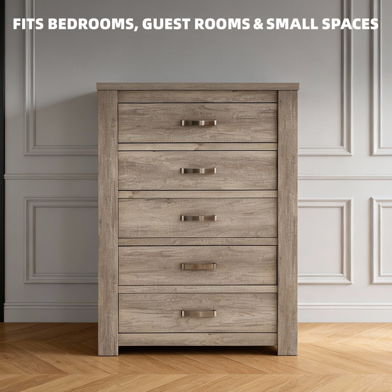 Commode de rangement à 5 tiroirs - Commode pratique