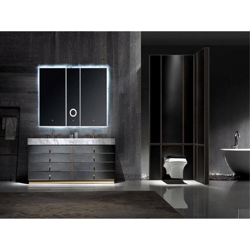 Dessus de meuble-lavabo gris Toscan Modern European