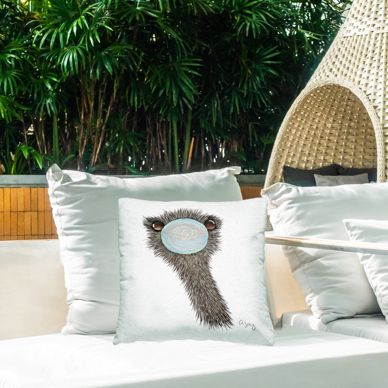 Housse et insert de coussin décoratif carré en polyester pour l'intérieur et l'extérieur