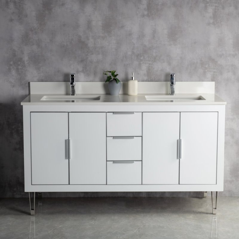 Ensemble de meuble-lavabo double 60 po Anaie