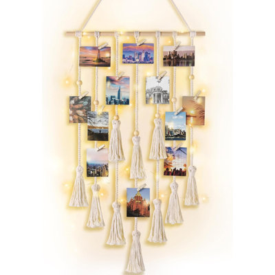 Décoration murale suspendue en macramé Boho