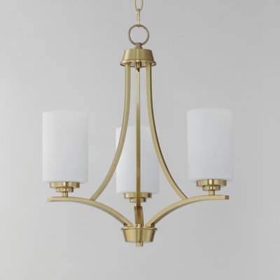 Deven 3 - Light Steel Dimmable Chandelier