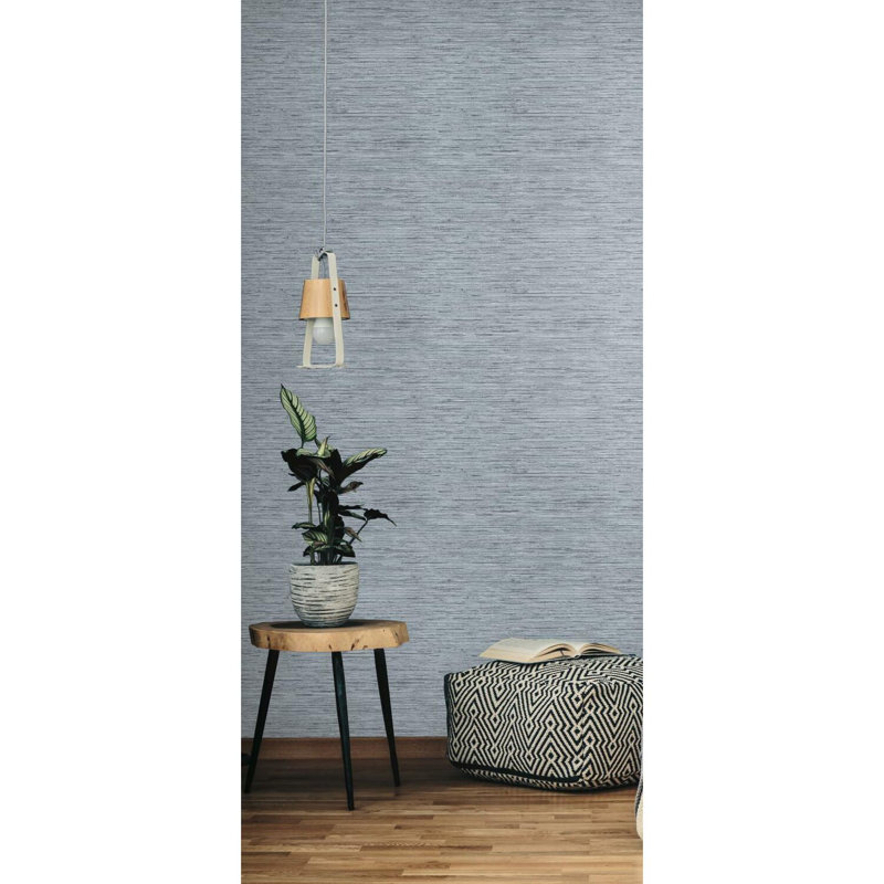 Eske Peel & Stick Striped Roll, Blue/Gray