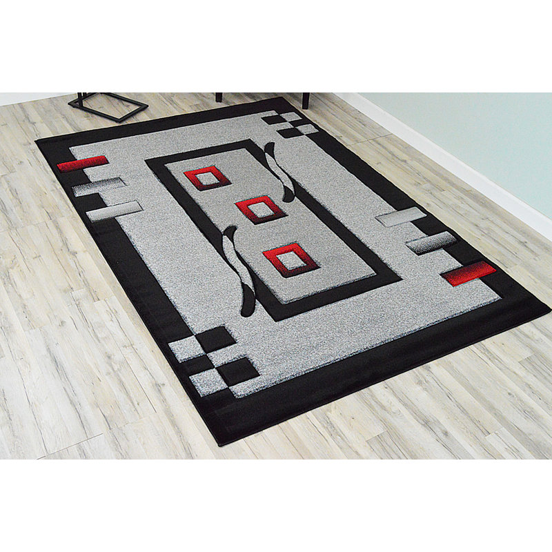 Mccampbell Performance Abstract Indoor Rug, Rectangle 5' x 7'