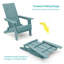 Chaise Adirondack pliable Fairlough HiPS-468557014