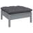  Garden Lounge Set Grey Solid Pinewood, Fabric (100% Polyester)-75397307-75397308