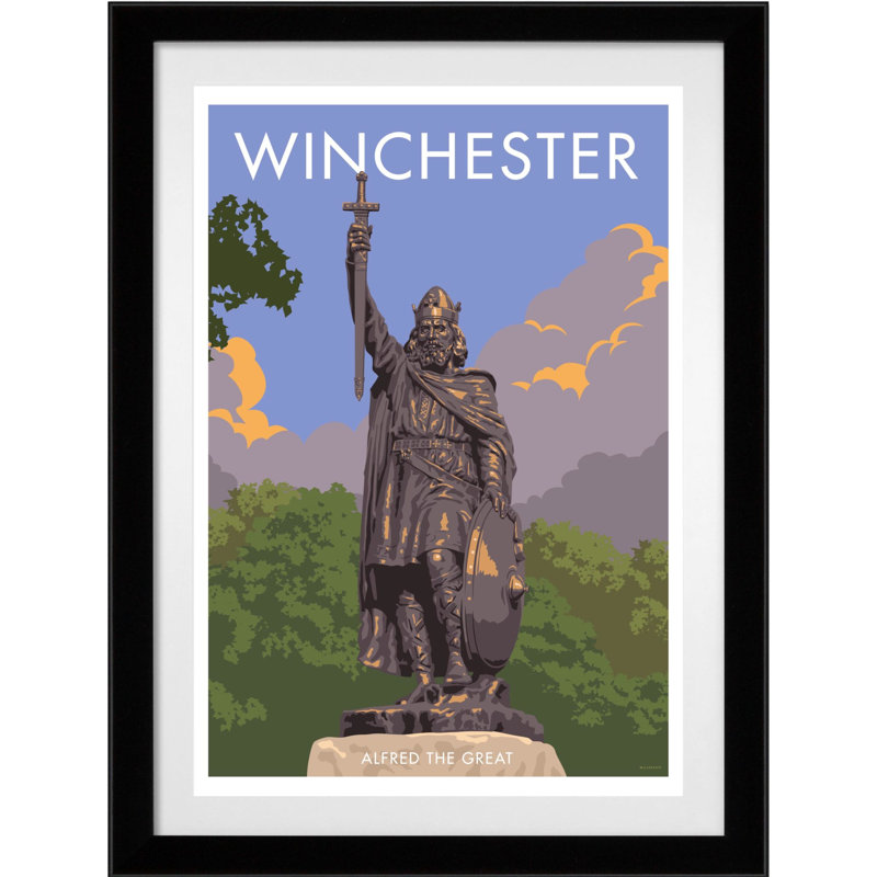Winchester 1 by Stephen Millership - Print, 43.5 cm H x 33.5 cm W x 2.2 cm D, Black