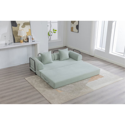 Ce canapé pliable et compressible, doté d'une structure robuste, vous permet de créer librement un espace de loisirs personnalisé. Une combinaison de tissu moderne pour les petits espaces