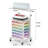 Rolling Craft Cart With Vinyl Roll Holder And Adjustable Table Height, Craft Organizers And Storage Table Compatible