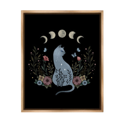 "Cat and Moon Phases" par Episodic, Dessins sur toile