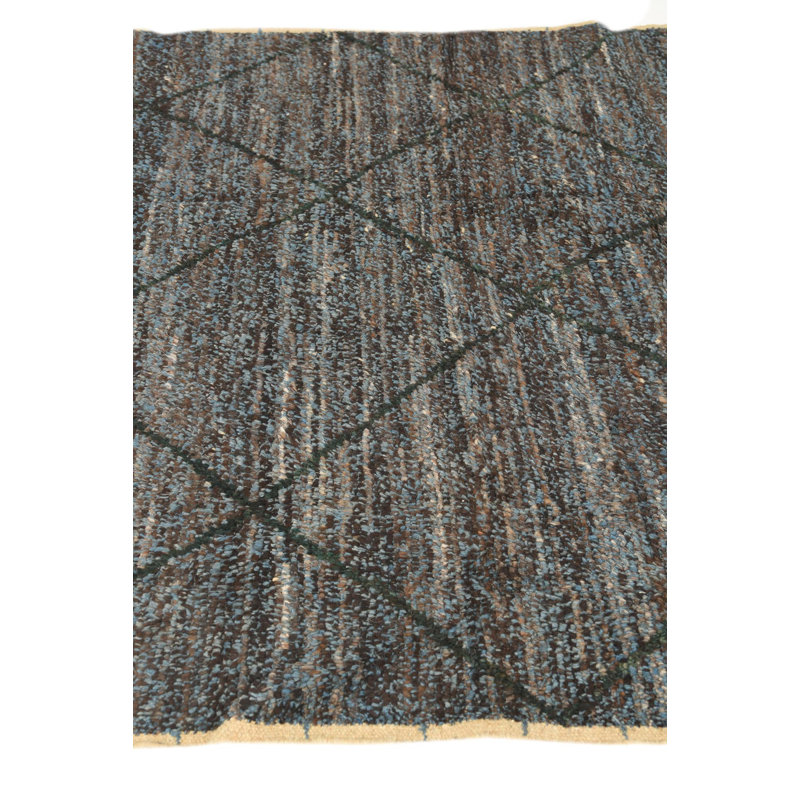 Tapis bleu et brun Julian