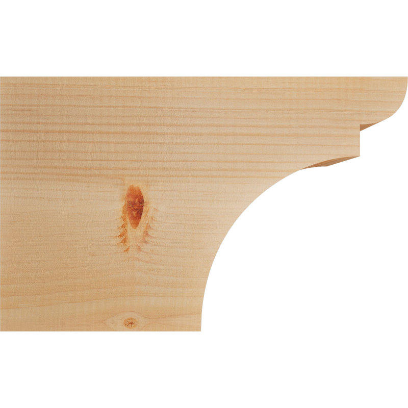 Yorktown Smooth Rafort Tail, Sapin de Douglas, H 10 po x l 16 po x P 3,5 po
